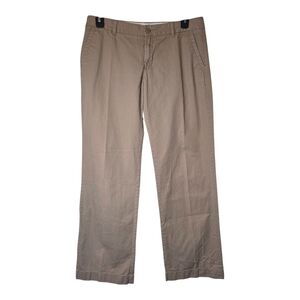 Gap Wide-Leg Khaki Pants, Size 12 Long Woman Chinos Neutral Office Closet Staple
